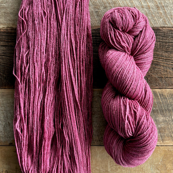 PHOEBE - 75/25 Organic Non-superwash Falklands Merino and Mulberry Silk Fingering Weight Yarn